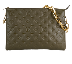 Empreinte Monogram Coussin MM, Leather, Khaki, NFC, DB/S, 3*